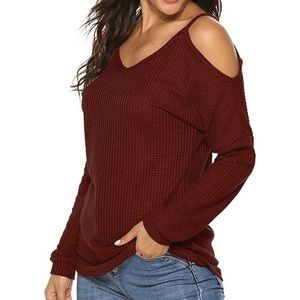 Sale! 3/$15 New Long Sleeve Cold Shoulder Top